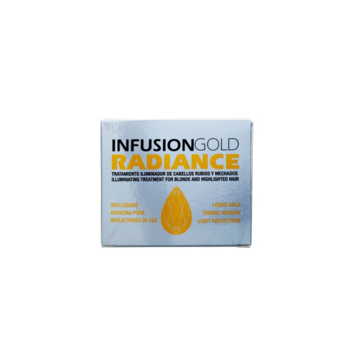 Matus stiprinošs un dzelteno nokrāsu neitralizējošais līdzeklis Infusion Gold A+B Radiance TAHE, 2 x 10 ml - Image 2